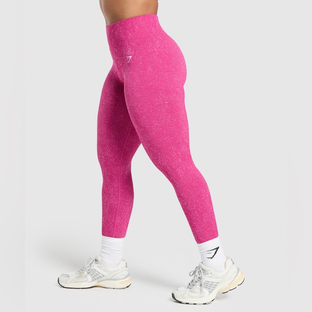 ADAPT Fleck Seamless Leggings in Winning Pink/Sour Pink size M - Picture 2 of 8